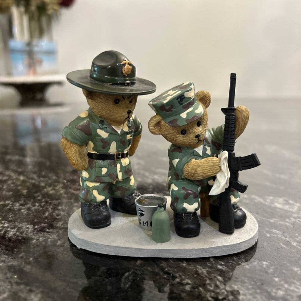 Faithful Fuzzies Marine Corps Boot Camp Bears Collection "Polished With Pride"